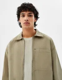 Baumwolljacke mit Reißverschluss